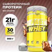 Сывороточный протеин STEELPOWER FAST WHEY, 900 гр, Арахис, Карамель, Нуга, Шоколад (сникерс)