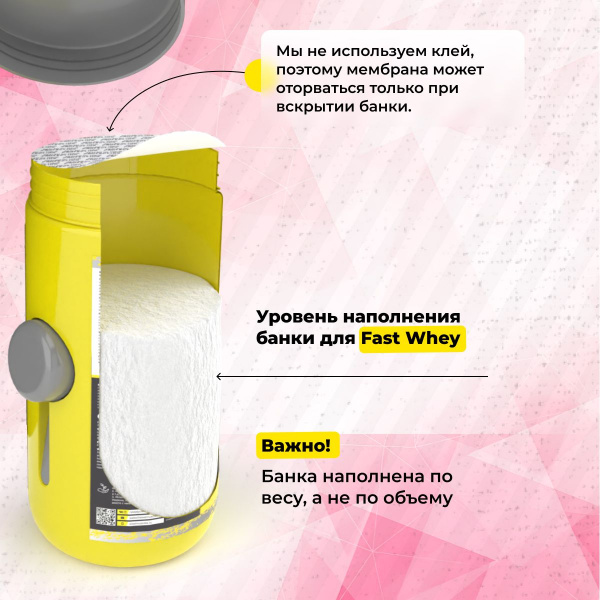 Сывороточный протеин STEELPOWER FAST WHEY, 900 гр, Клубника со сливками